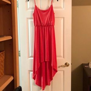 Coral Camisole Top Hi-Lo Dress EUC